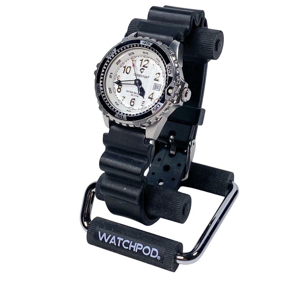 Momentum M1 Mini Womens Dive Watch 31mm White Dial Black Rubber Quartz 200M